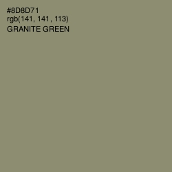 #8D8D71 - Granite Green Color Image